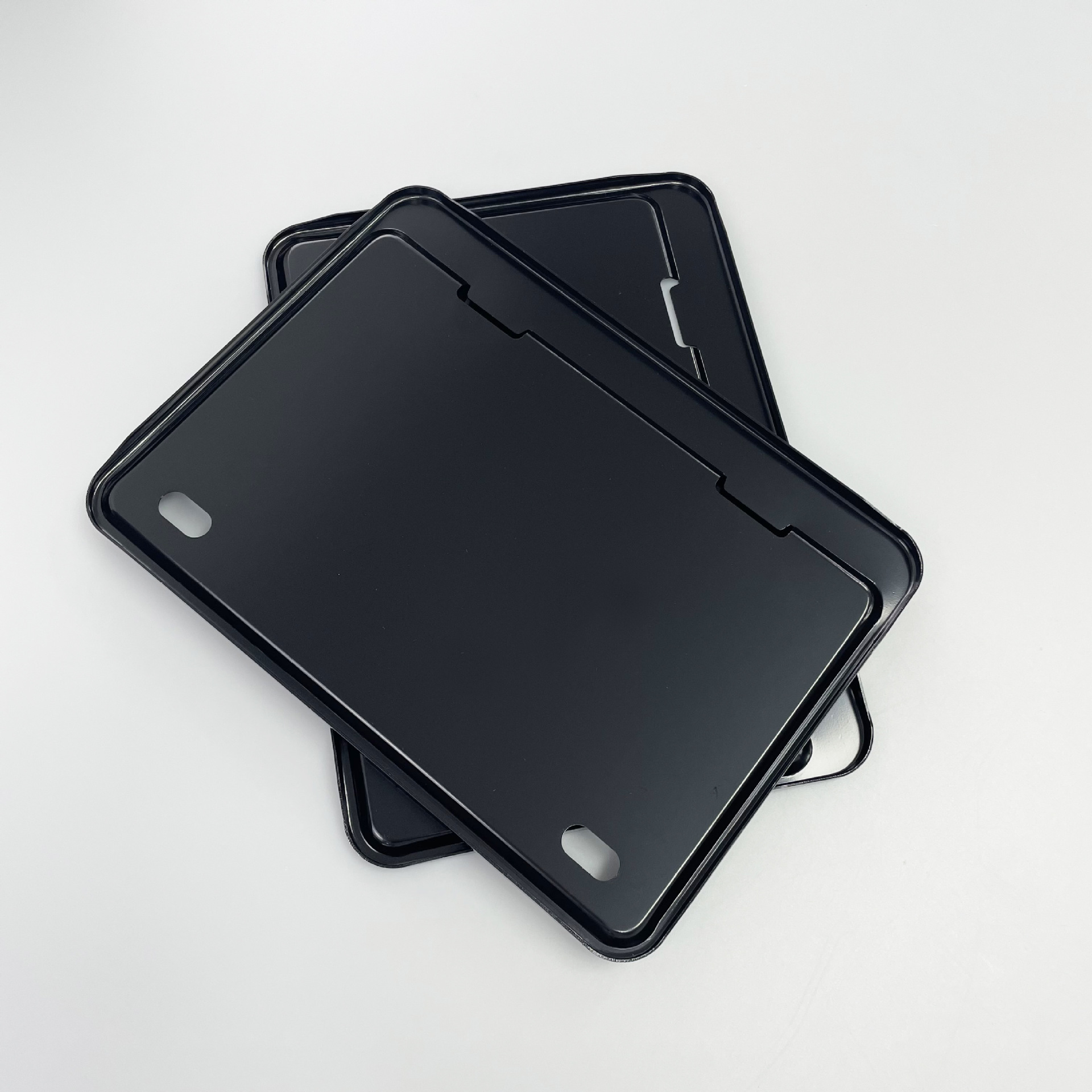 New national standard thickened metal aluminum alloy glossy black motorcycle license plate frame universal motorcycle rear license plate holder