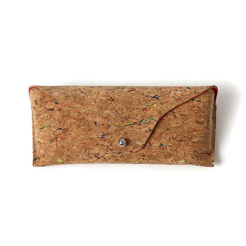 Cross-Border Wood Grain Leather Glasses Case, Fashionable Anti-Pressure and Anti-Fall Sunglasses Cosmetics Bag, Portable Sunglasses Storage Cover