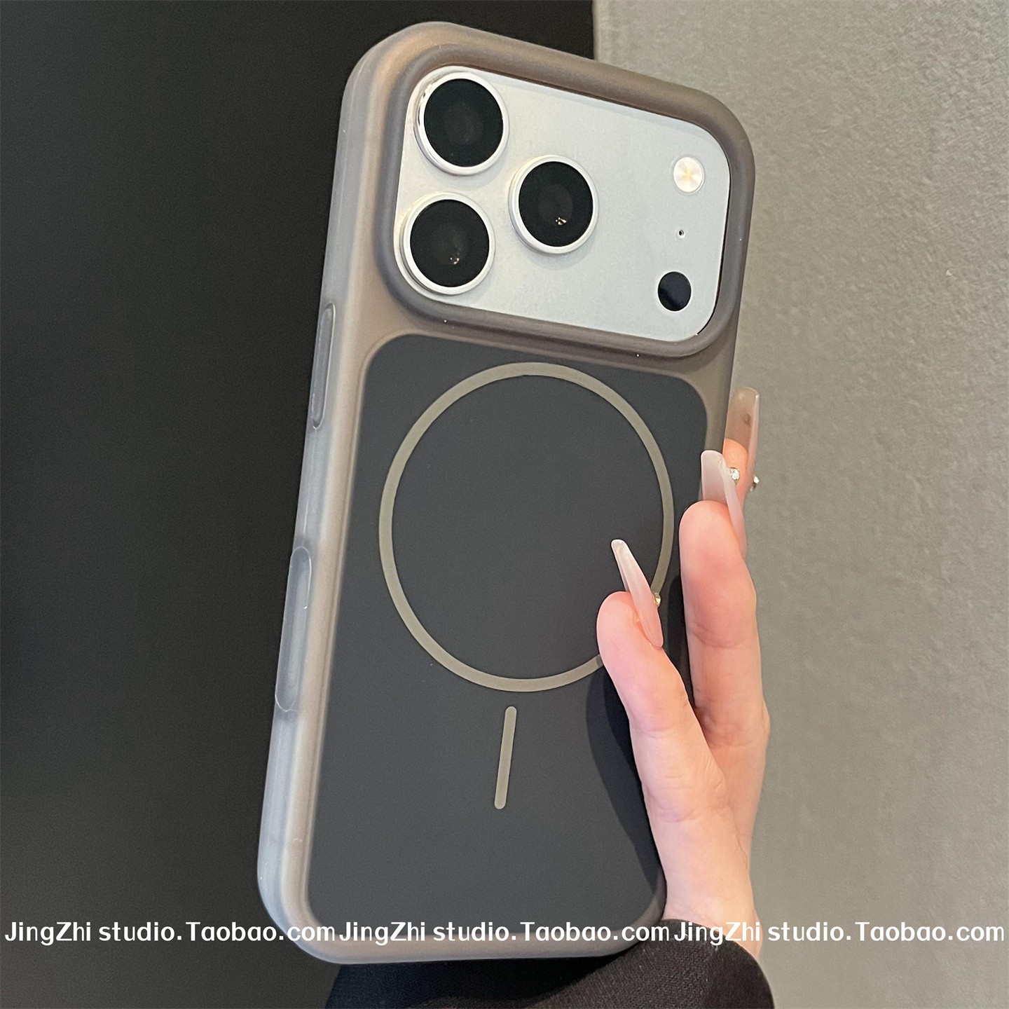 Aplicable para iPhone17promax caso de teléfono celular gelatina líquida silicona absorción de silicona 15 cubierta 16