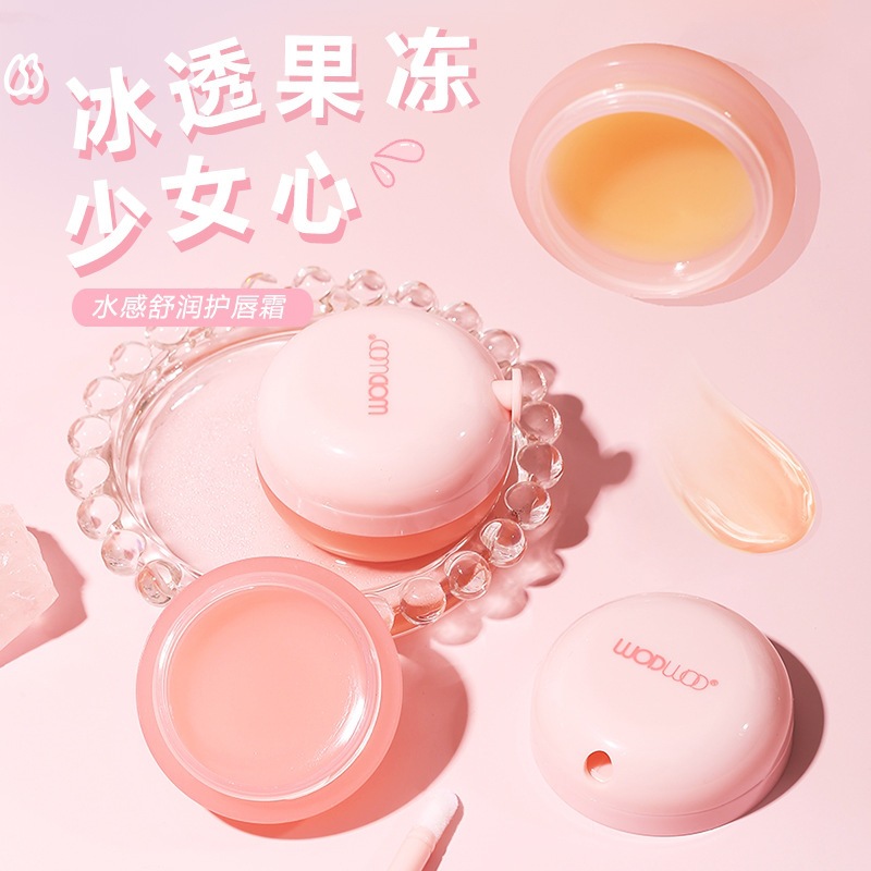 WODWOD水感舒润护唇霜补水锁水防干裂滋润养唇易吸收果冻唇膜批发