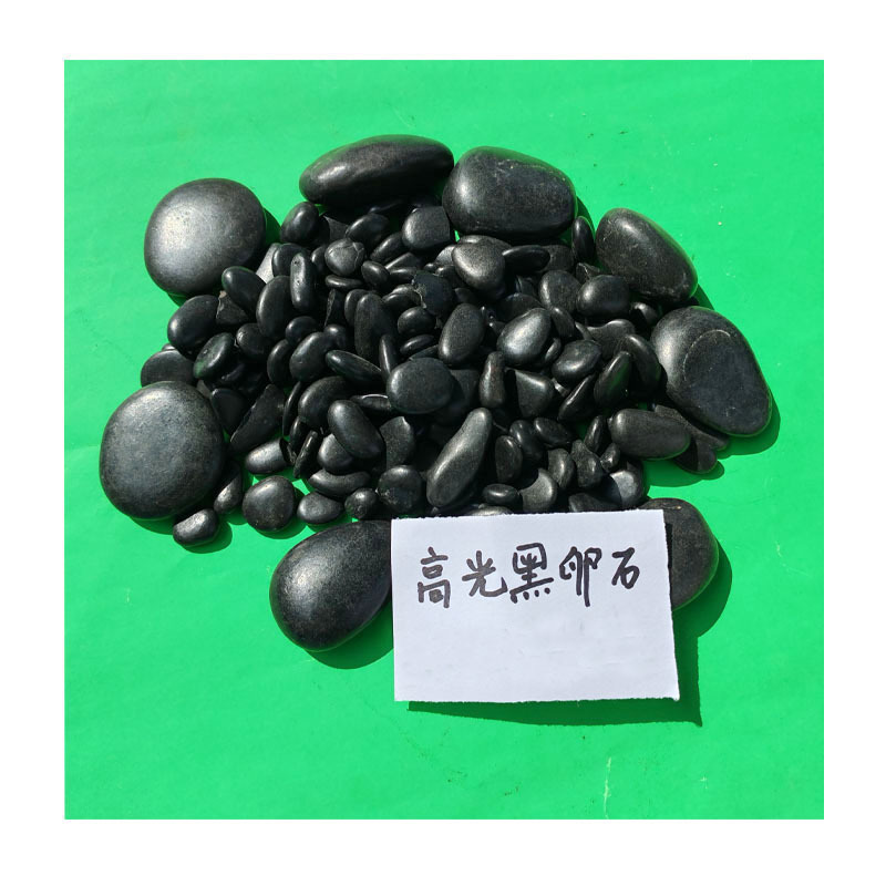 [Special for Flower Pot Surfaces] High-Gloss Black Rain Flower Stone |   3-5mm Anti-Pressure Polished Pebbles |   Anti-Slip Gardening