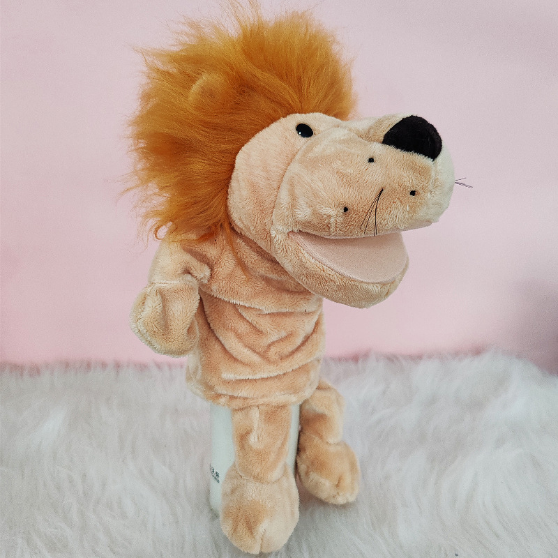 Muñecas de dibujos animados boca abierta muñecas de jardín de infantes muñecas interacción padre-hijo guantes abdominales educación temprana infantil