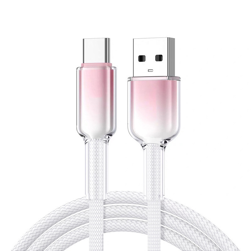 グラデーション氷晶透明pd60w急速充電ケーブルは華為iphone16充電線リンゴ15急速充電を適用する|undefined