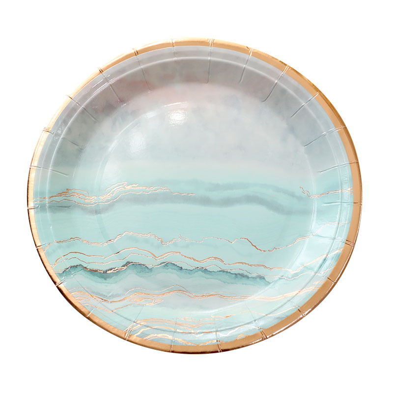 148g Weight Tableware Kitchen and drinking utensils Plate Event & Party Supplies 1000 Quantity Gradient Color Pattern Simple Style Style Simple Style Gradient Color Plate Tableware 2