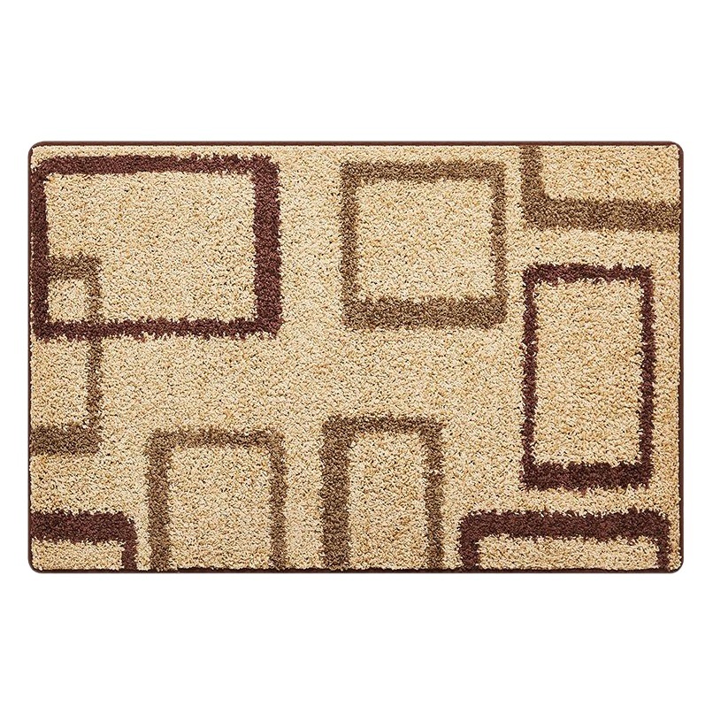 Fábrica de hilo curvo simple dormitorio alfombra de piso alfombra de la sala de estar alfombra antideslizante alfombra de la puerta al por mayor