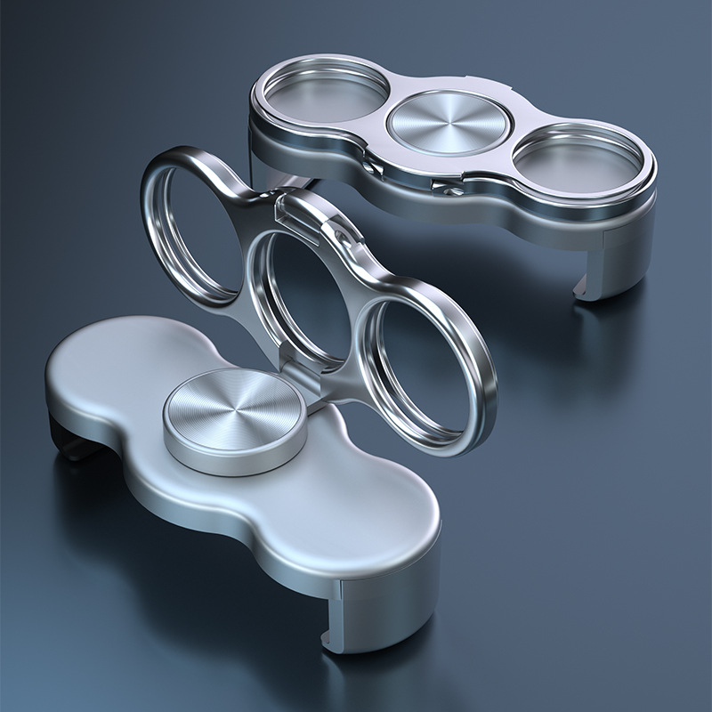 バッククリップ携帯電話スタンド折り畳み伸縮デスクトップ生放送携帯怠け者一体魔環スタンドカスタムロゴ卸売り