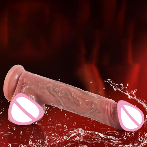 Foreign trade new electric artificial penis retractable swing vibration heating dildo female masturbation sex products