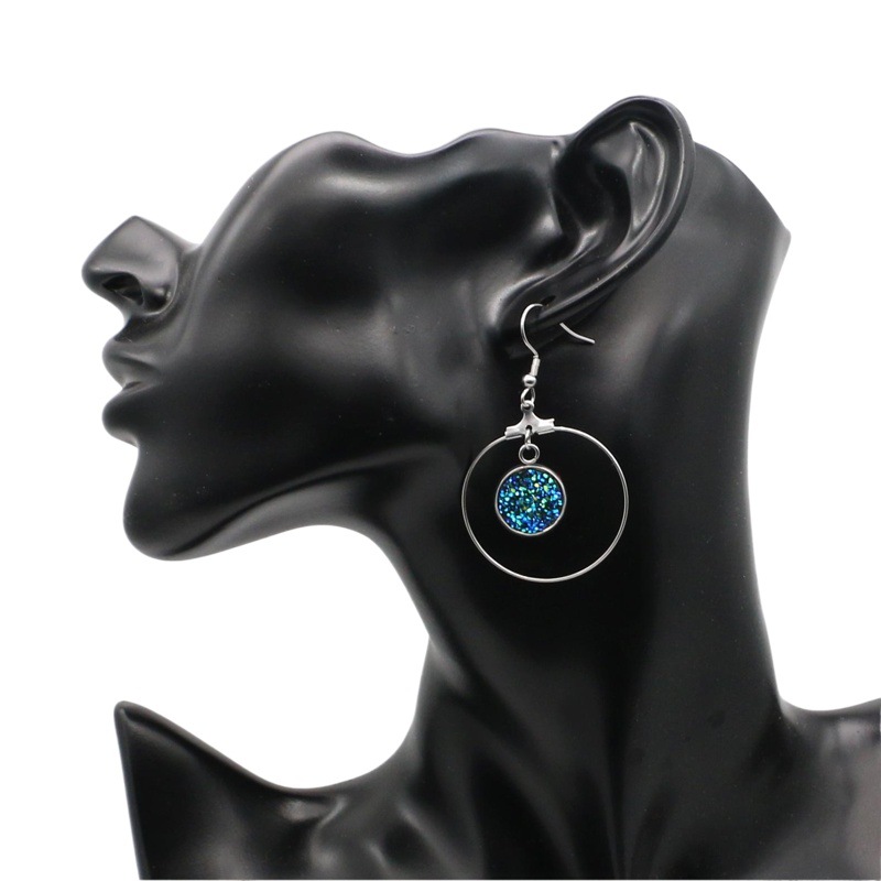 Nuevo tiempo de llegada pendientes de Gema soporte inferior gancho de oreja hecho a mano de acero inoxidable soporte vacío gancho de oreja accesorios de joyería DIY image 1