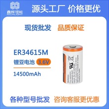 工厂直销锂亚一次性电池ER34615M 14500mah IC卡电池烟雾报警器