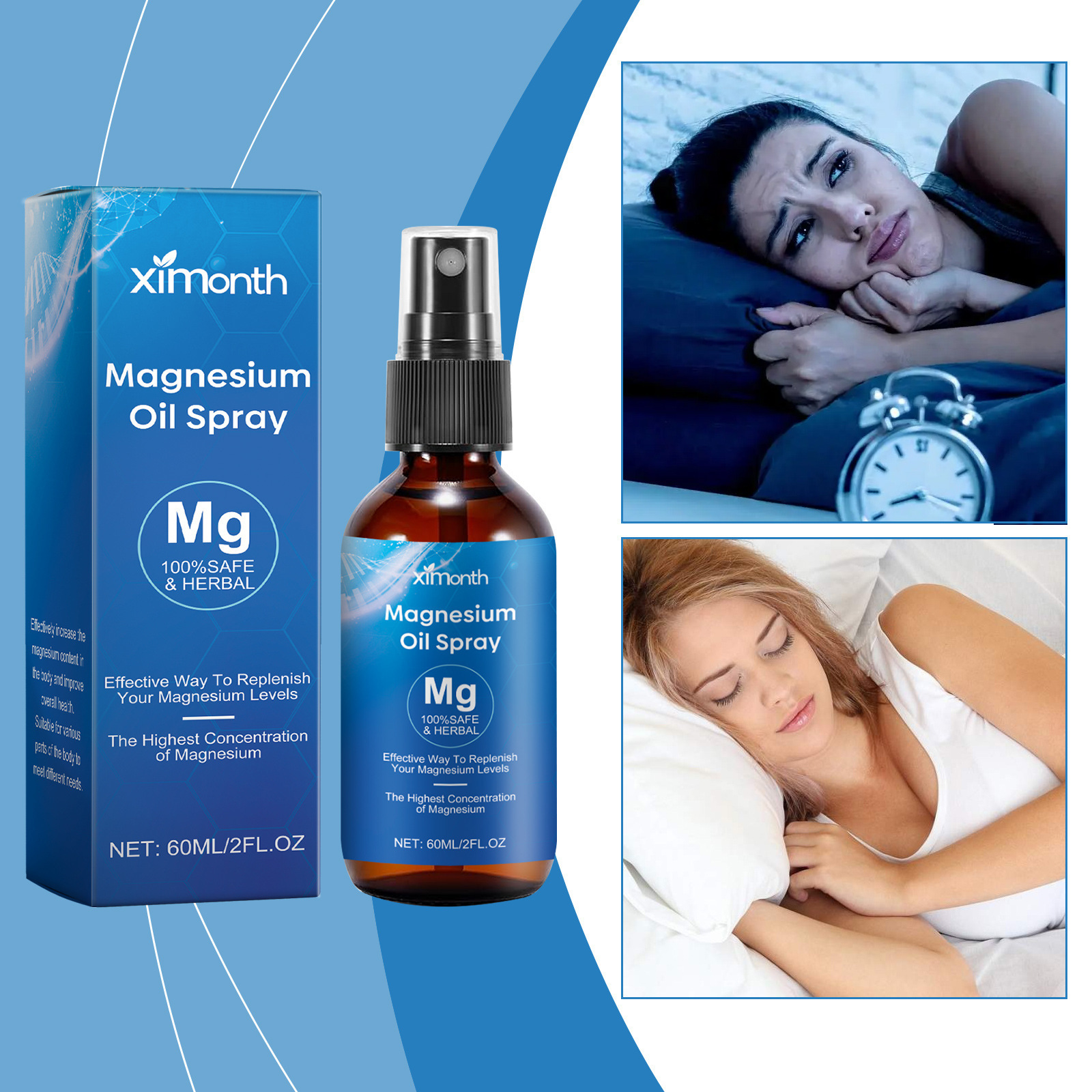 Ximonth Sleep Spray Gentle Care for Comfortable Nighttime Sleep and Daily Care Spray