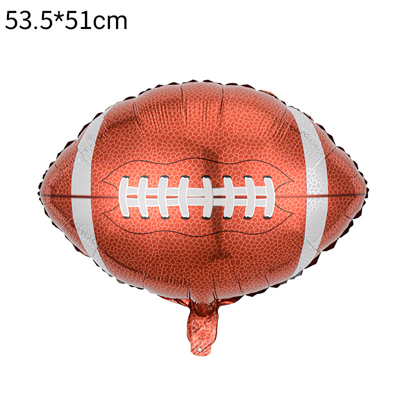 Globos de fútbol americano de 18 pulgadas, rugby, baloncesto, guantes de béisbol, decoraciones de globos de aluminio con temática deportiva de golf. image 18