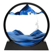 工厂直销3D流沙画摆件艺术沙漏客厅办公室桌面解压家居装饰品礼物