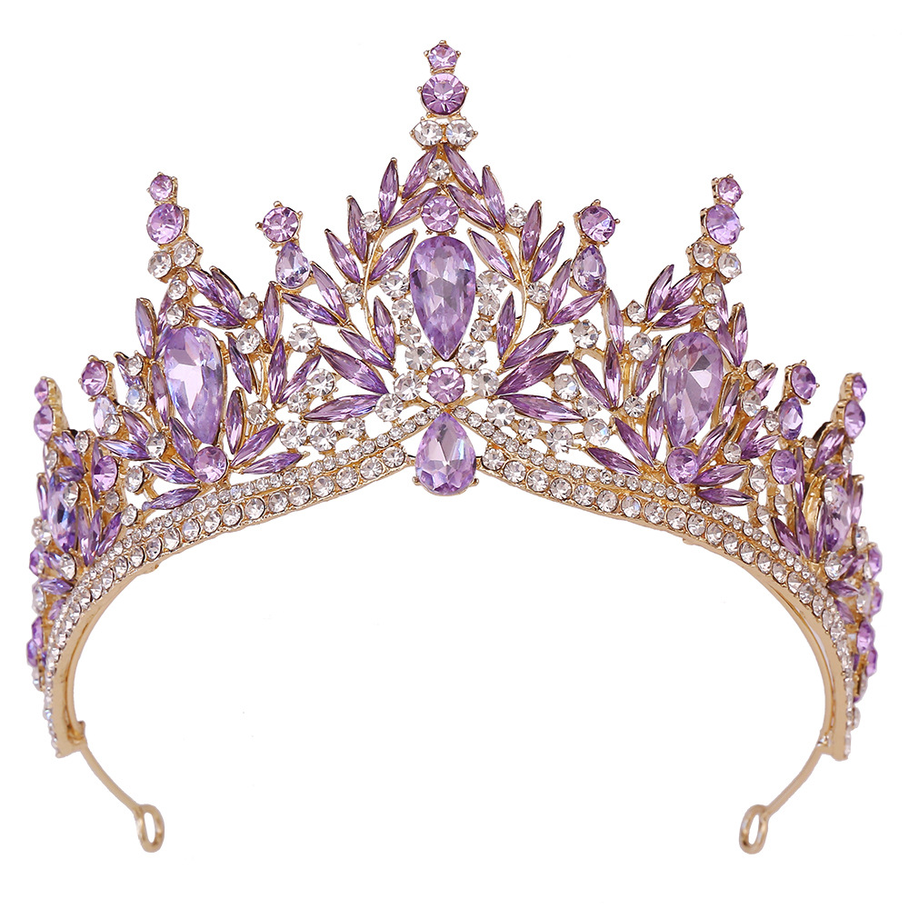 100g Weight Crown Hair Accessories Type 1 Piece Quantity Wedding, Birthday, Festival Occasion Alloy Material Leaf, Crown Pattern All Seasons Season Women's, Adults Gender Diamond Design Bridal, Shiny Style Bridal Shiny Women's Adults Leaf Crown Alloy Diamond Crown 24