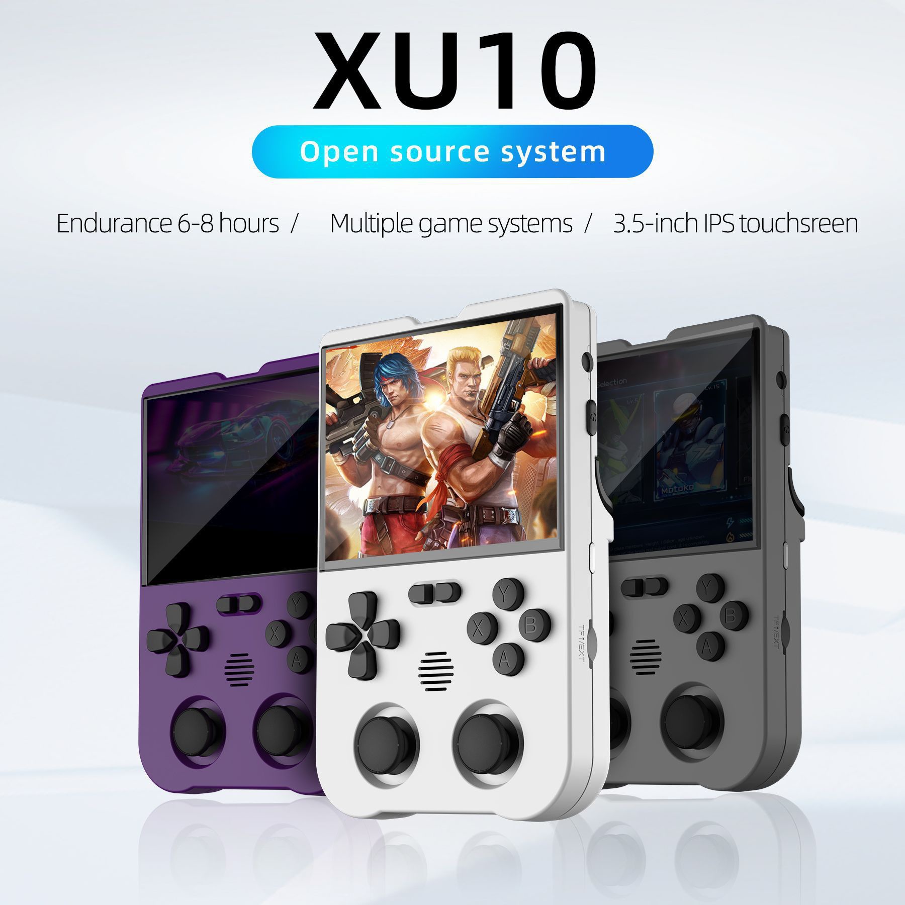 AMPOWN XU10 open source handheld cross-border PSP handheld game arcade nostalgic dual rocker retro game machine