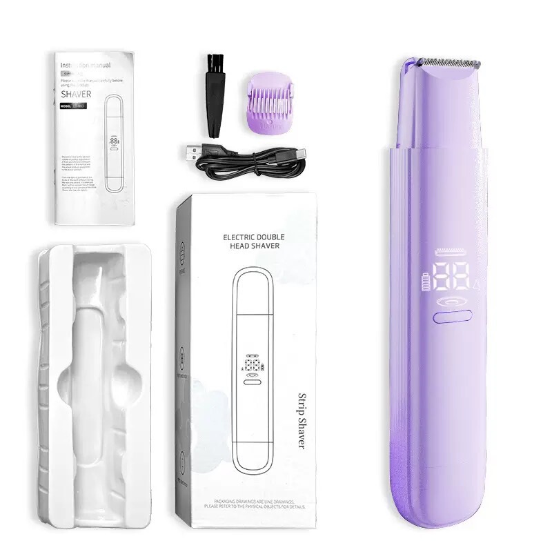 クロスボーダーツーインワン双頭電気脱毛器女性全身脱毛ヘアトリミングシェービングポータブル脱毛装置|undefined