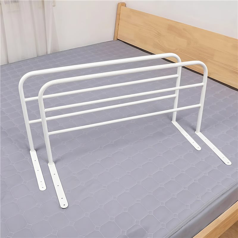 No-Drill Bed Rail Guardrail for Student Dormitory, Bedside Heightening Anti-Fall Protection Rail for Bunk Beds, Sleep Anti-Fall Guardrail