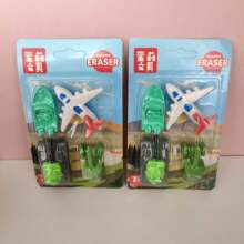 韩国可爱创意卡通造型套装橡皮擦 卡装橡皮 小学生奖品儿童礼物