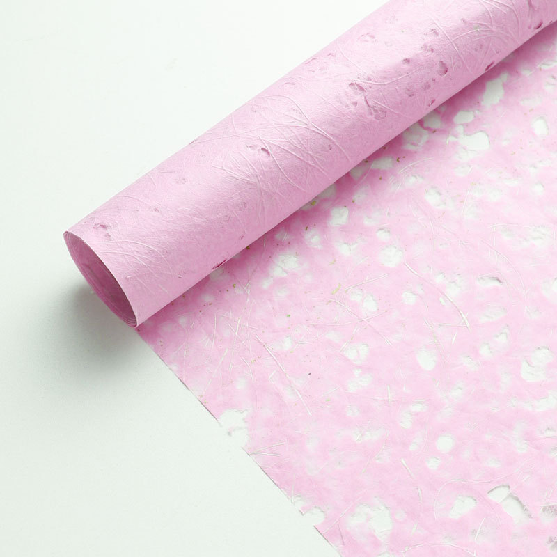 Papel de ensueño hueco de Xiyu Papel de fibra de seda de cáñamo Papel de macarrón de ensueño de alta calidad Papel de arte de flores de embalaje diye hecho a mano
