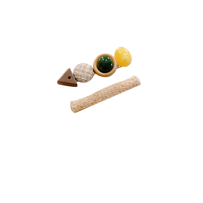 Clip de flequillo lateral rojo de la red femenina 2025 nueva horquilla simple clip de una línea horquilla clip de cabello roto tocado clip de pico de pato