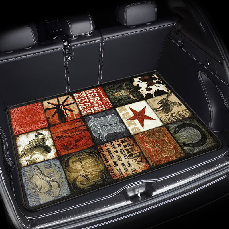 Cross-border American car trunk mat crystal velvet floor mat dirty and easy to take care of car sound insulation mat items dust mat