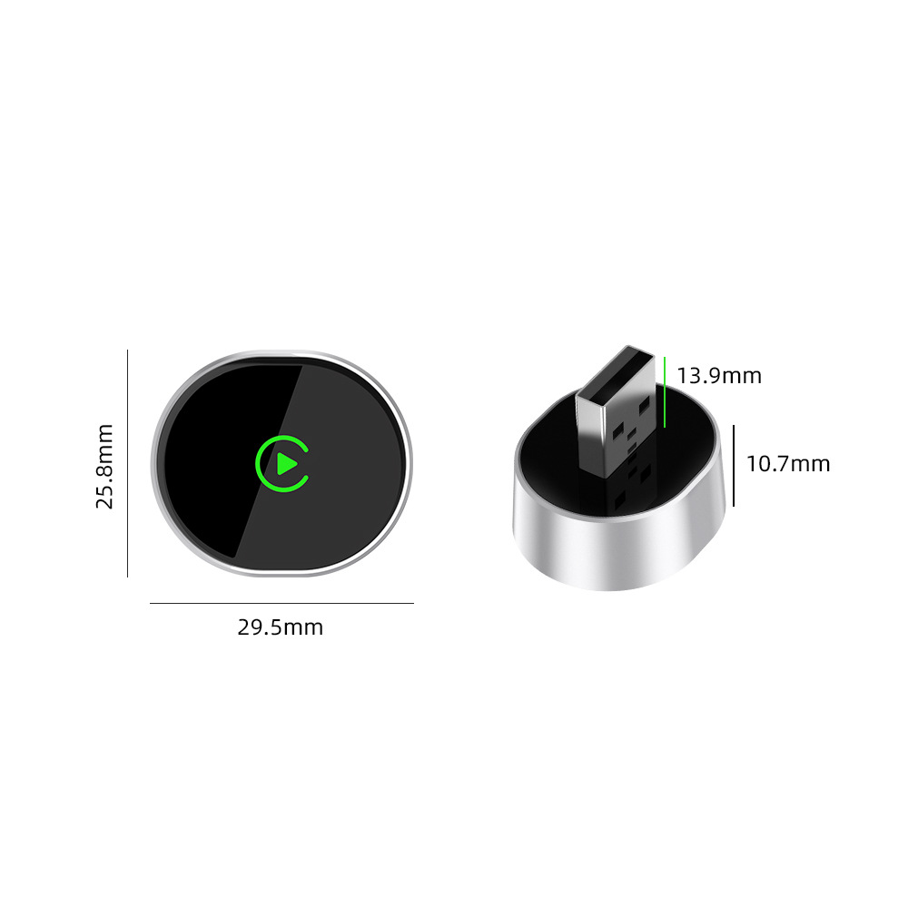 Convenient 2-in-1 CarPlay adapter for cars: wirelessly connect your car's infotainment system and project the screen – a practical accessory