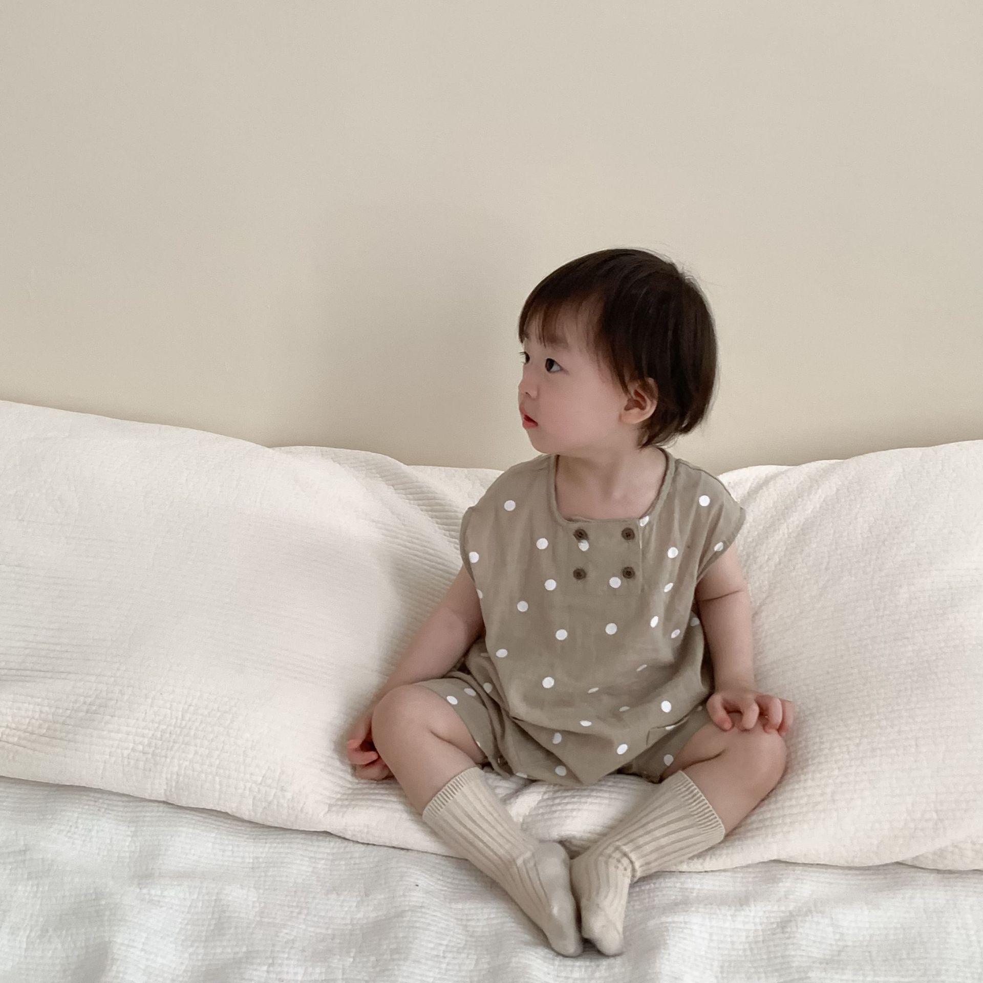 Mameluco de Verano para Bebé, Estilo Coreano, Ropa Infantil, Nuevo Producto de Verano 2025, Mameluco para Niño, Traje de Verano, Mono para Bebé