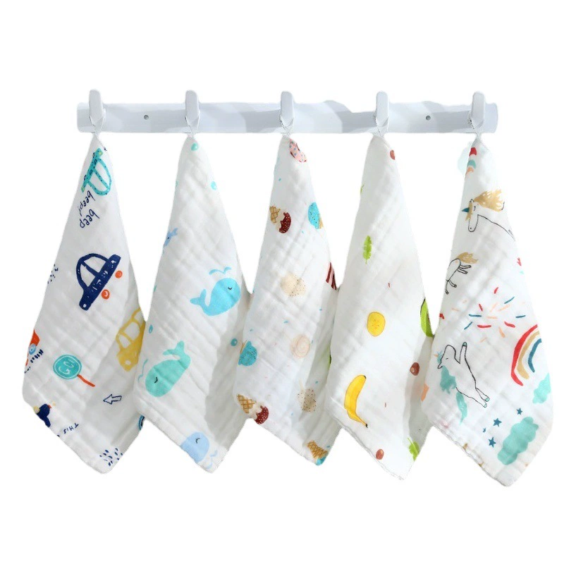 Шестислойное хлопковое Марлевое маленькое квадратное полотенце оптом детское полотенце для стирки хлопковое детское полотенце Марлевое полотенце для слюны