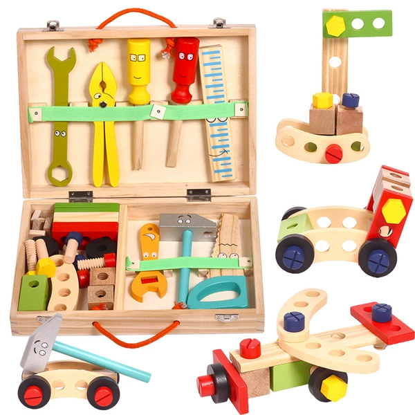 ◯Spot wooden box tool box (total 34 pieces, one style assembled at a time)