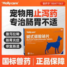 宠物用碱式碳酸铋片猫咪狗狗止泻药肠胃炎症腹泻拉稀急救肠胃守护