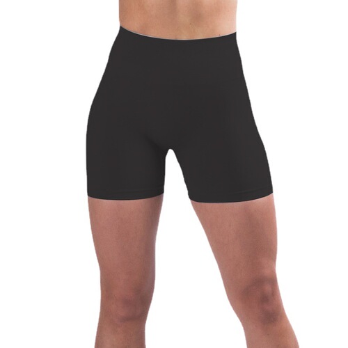Seamless New High-Elastic European & American Peach-Colored Pants, Hip-Lifting Yoga Tights – Spring/Summer Sports Cropped Shorts with a Nude Feel, Perfect for Women's Fitness workouts