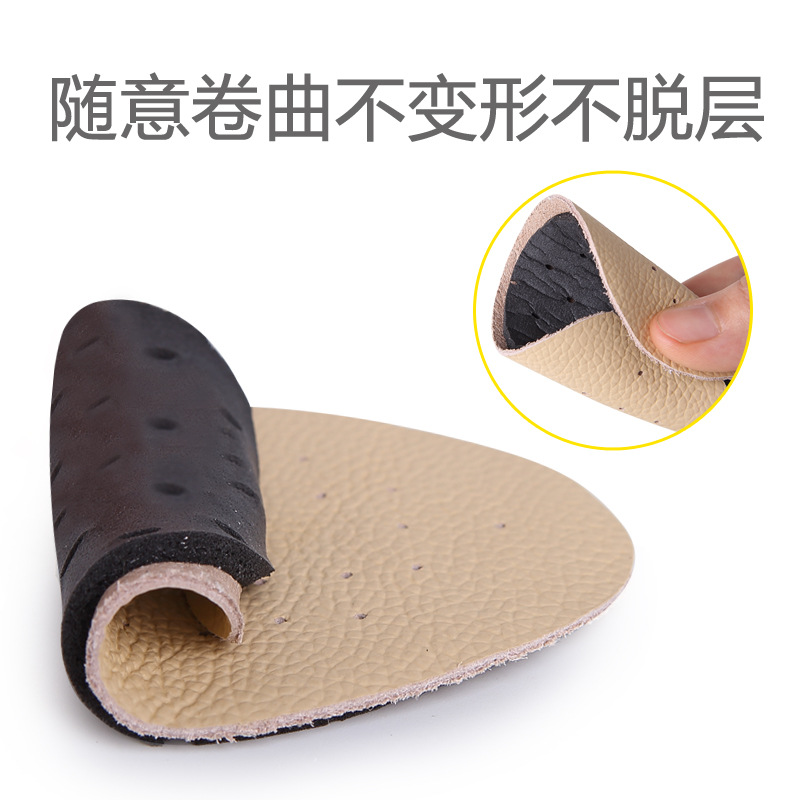 Almohadillas para el antepié de cuero de vaca para tacones altos, antideslizantes, para zapatos casuales, zapatos de cuero, zapatos deportivos, zapatos de trabajo, almohadillas transpirables para el antepié al por mayor image 3