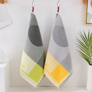 Cotton Square Towel Kindergarten Small Towel Children's Handkerchief Cartoon Bear Hanging Style Baby Wash Face Absorbent No Hair