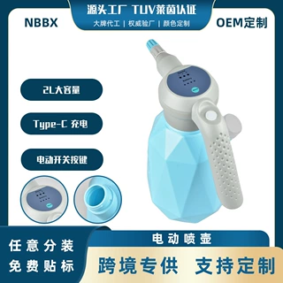花园室内速度控制电量显示USB充电家用电动喷壶2L自动喷水浇花壶