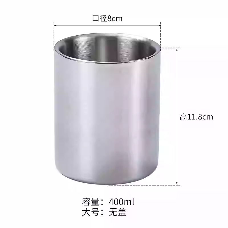 손잡이 없는 400ml 컵(sus304)