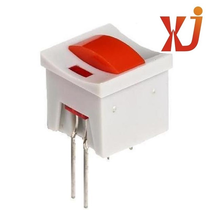 方形自锁开关14*14mm  立式按钮开关带灯 迷你按键开关带灯LED