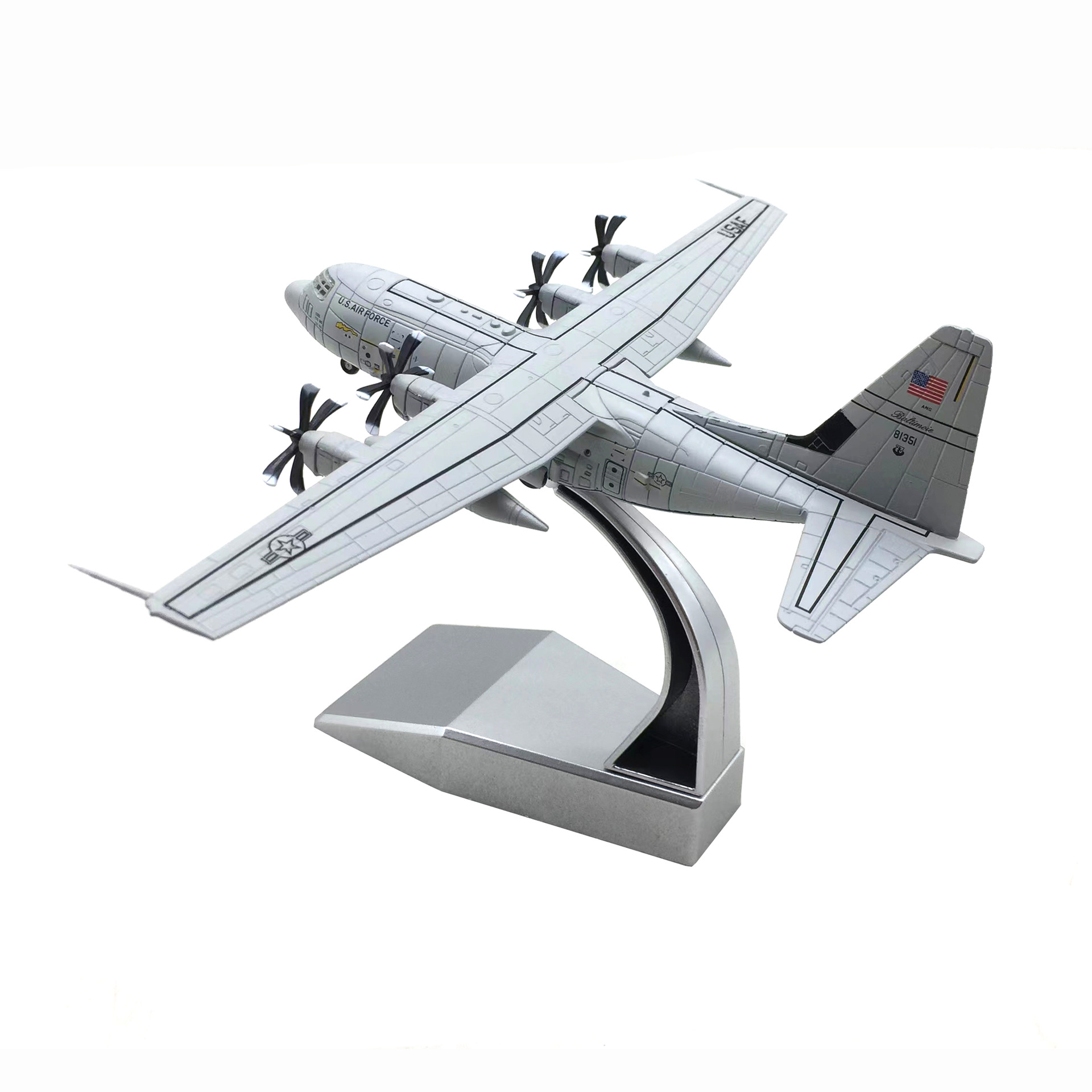 1:200アメリカ空軍C-130J超強力輸送機シミュレーション合金飛行機模型