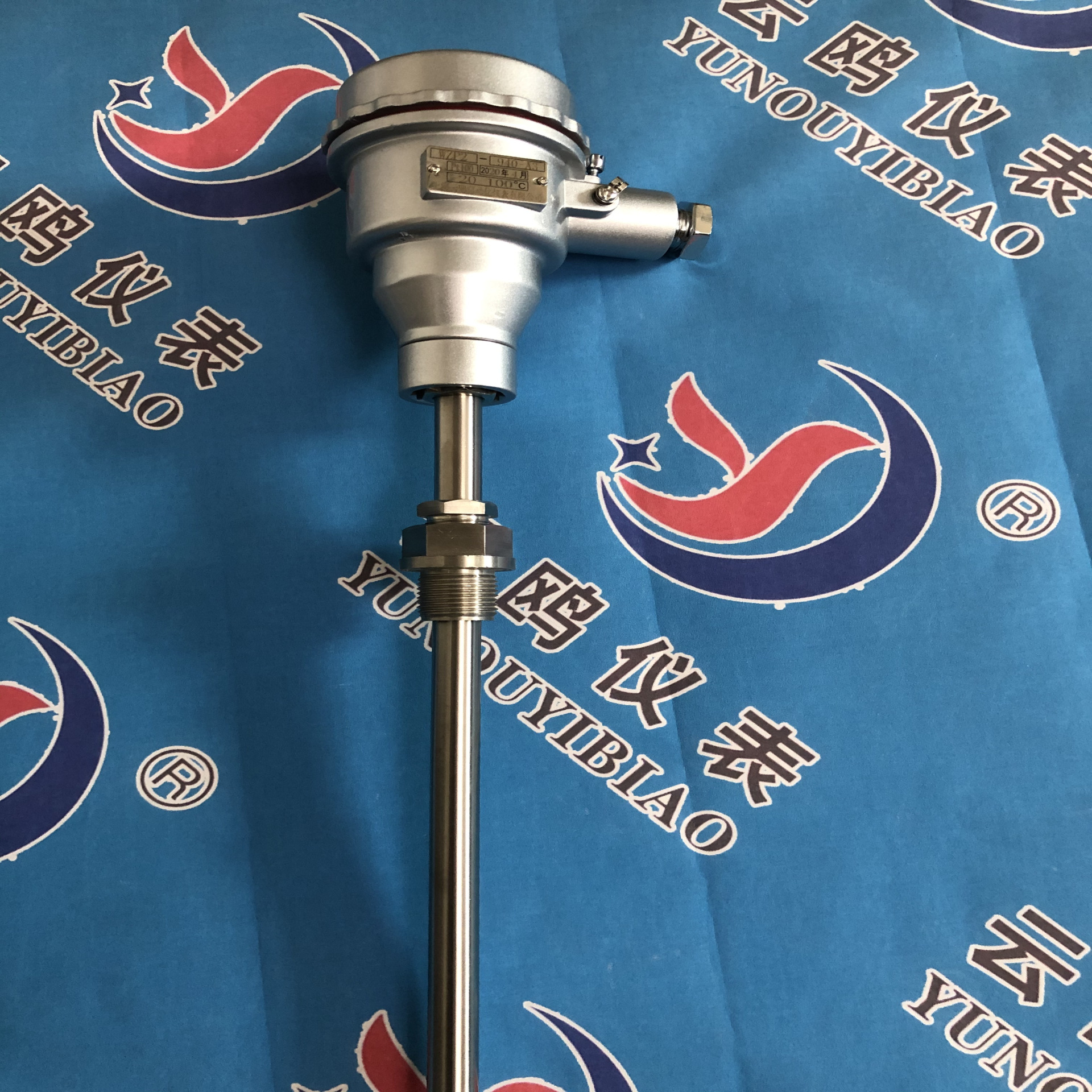 Pt00防爆热电阻WZP-54A电站专用热电阻卡箍快装式热电阻iaIICT6