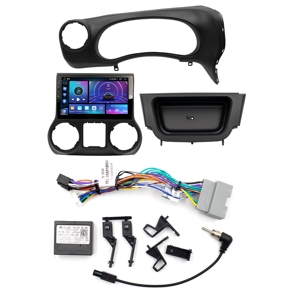 Aplicable a 15 - 17 tipos de Jeep Wrangler Android navegación en coche todo en uno FangYitong cuatro núcleos / motor de ocho núcleos