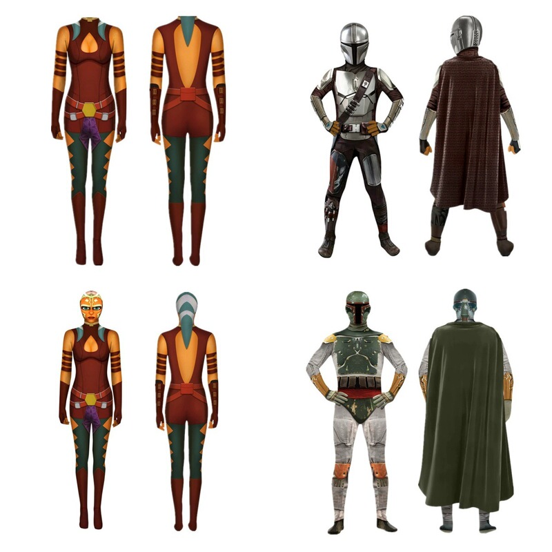 Stage Performance Costume Mandalorian Star Wars Bo-Katan Kryze Cos Jumpsuit Halloween Stage Performance Costume Mandalorian Star Wars Bo-Katan Kryze Cos Jumpsuit Halloween