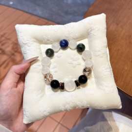 天然白幽灵水晶手饰链 原创设计小众轻奢手链 天然水晶手饰品批发