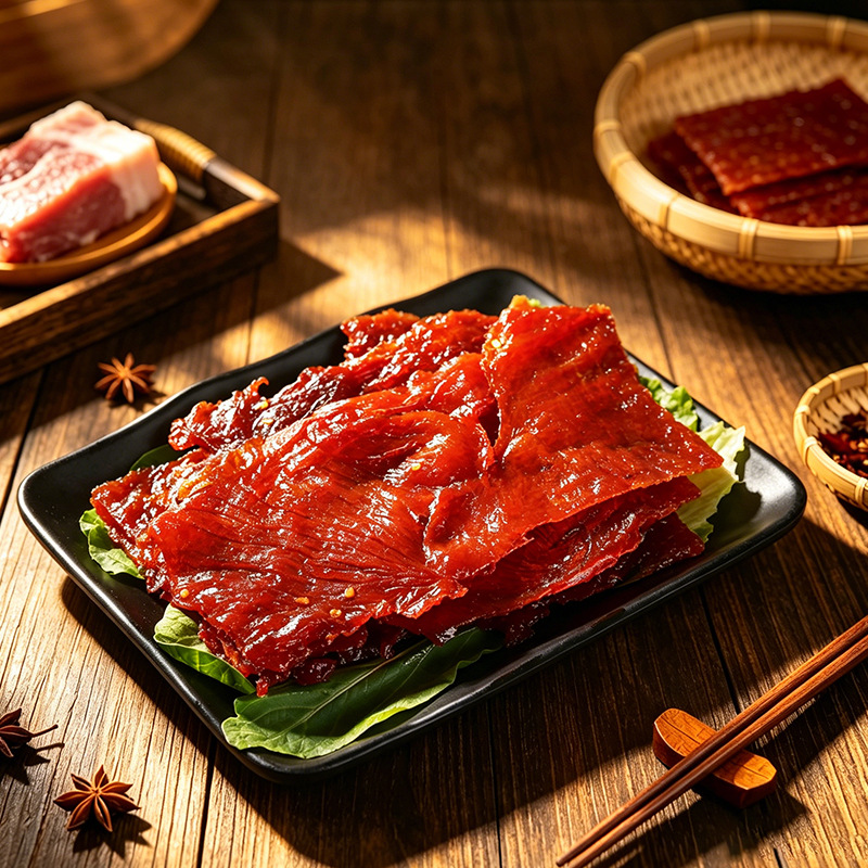 웨이유 푸드 200G 손으로 찢은 돼지고기 육포, 고품질 꿀소스 돼지고기 육포, 사무실 간식 도매