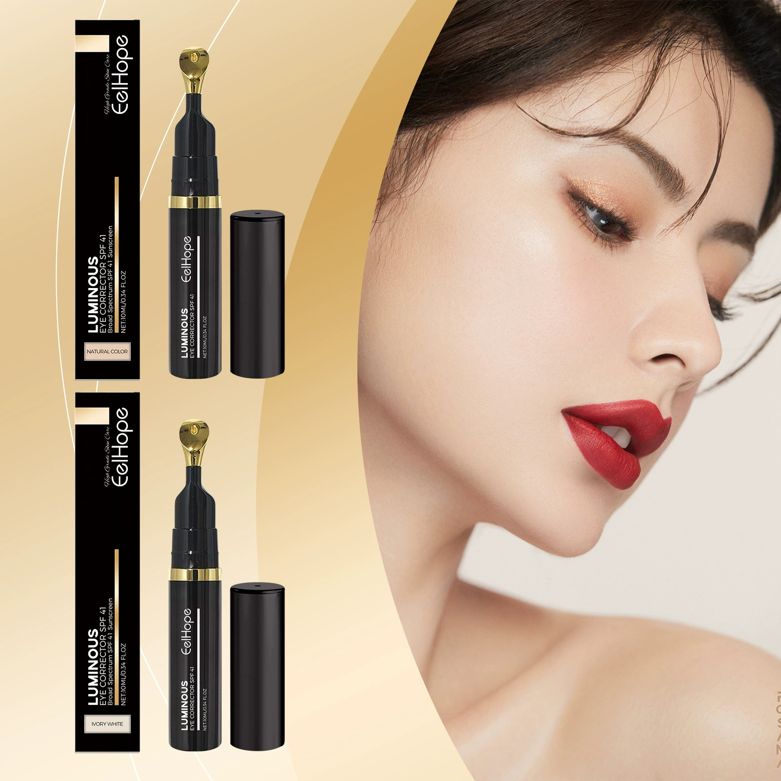EELHOPE Консилер для глаз Консилер для глаз Ежедневное покрытие темных кругов Увлажнение и увлажнение кожи вокруг глаз