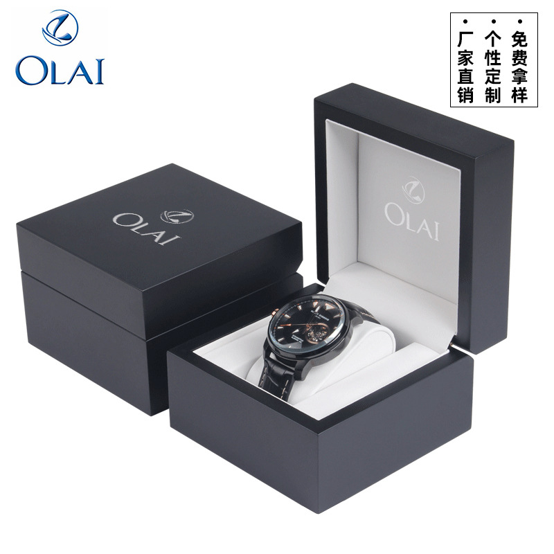 Fashionable Flip Matte Paint Watch Box Jewelry Packaging Box Gift Box Watch Box Can Be Printed with Pictures Lo