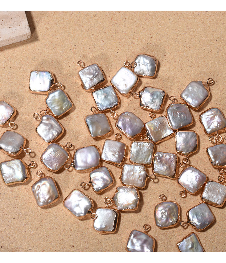 DIY Jewelry Accessories Classification Freshwater Pearl Solid Color Pendant
