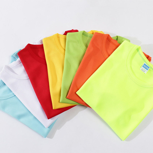 Summer quick dry T-shirt with a round collar