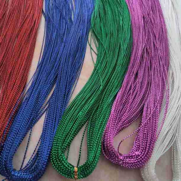 编织深金丝条织带银丝条织带中国红亮丝片织成的装饰礼盒包装带