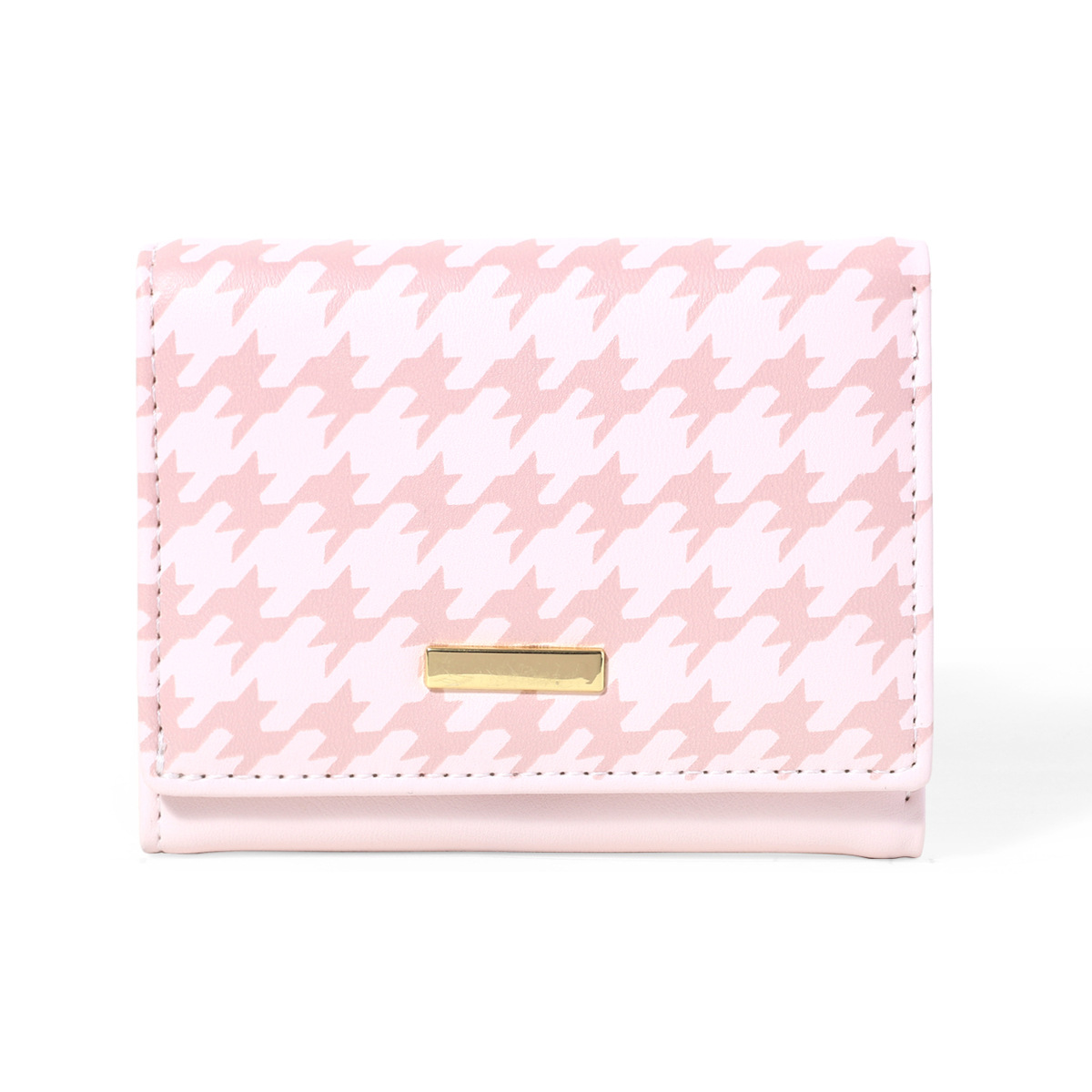 YADAS cartera tres plegables PU lindos patrones mil pájaros corto billetera corta billetera de estudiantes para mujeres