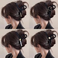 2025年新作ハイエンドシャーククリップレディースシンプルレターグリッパー後頭部用大型ヘアピンヘッドバンド