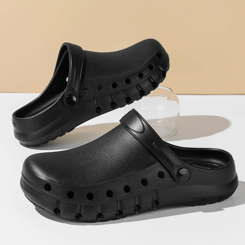 Обувь для шеф-повара, дышащие тапочки с носком, хирургическая обувь, уличные повседневные сандалии, рабочая обувь, хирургическая обувь, чистая обувь S155