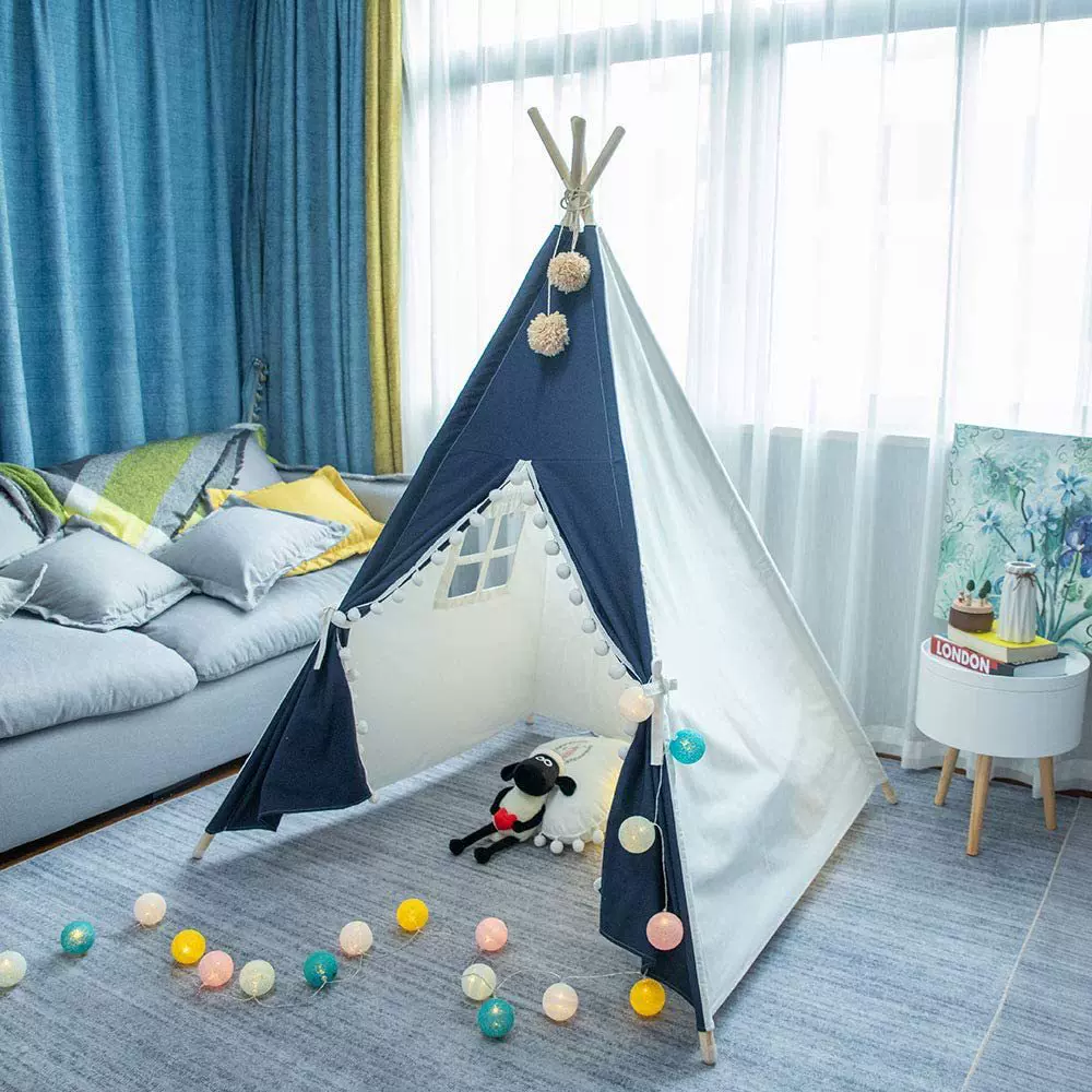 厂家批发儿童帐篷游戏屋室内男孩女孩公主城堡印第安玩具屋可加工